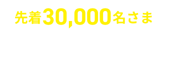 先着30000名さまの数量限定商品